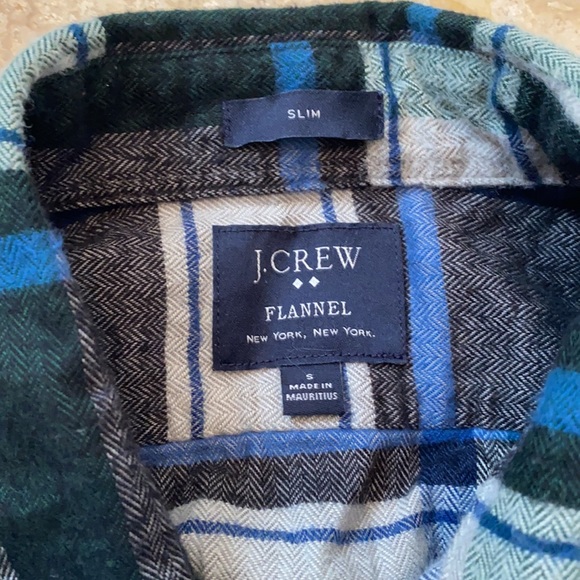 J Crew men’s slim flannel size small - Picture 2 of 4